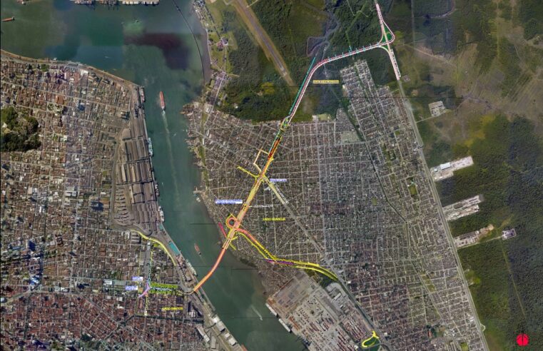 Primeiro túnel imerso do Brasil: veja como será a construção da ligação Santos e Guarujá