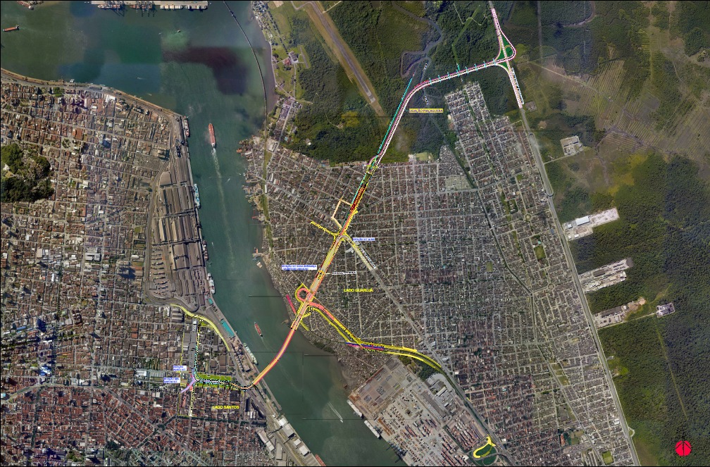 Primeiro túnel imerso do Brasil: veja como será a construção da ligação Santos e Guarujá