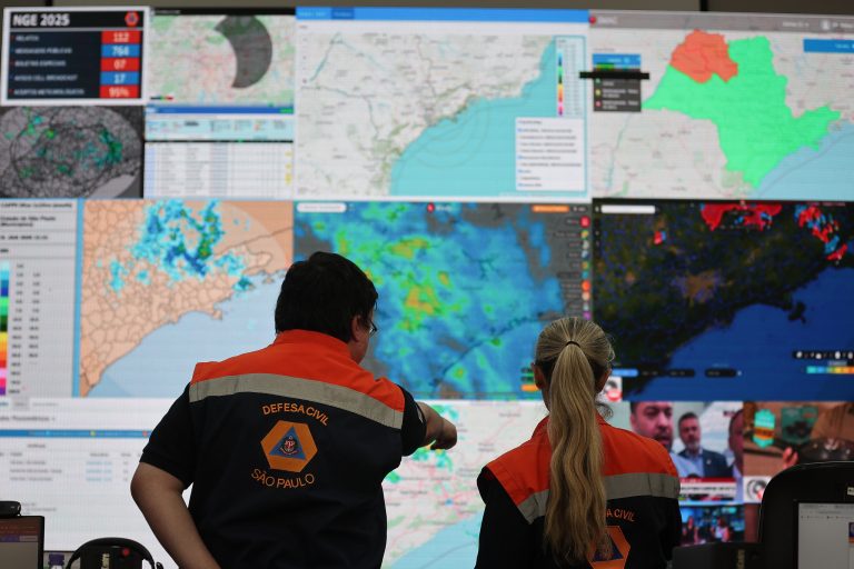 Frente fria em São Paulo