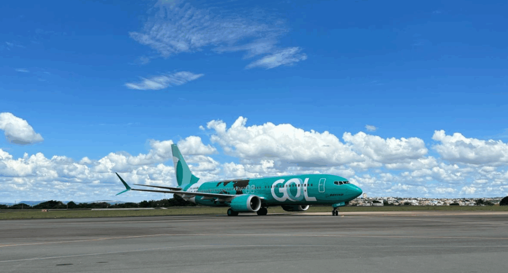Boeing 737 MAX 8 da GOL em Caldas Novas